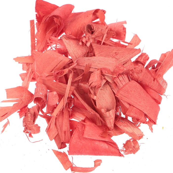 Декоративный наполнитель Blumentag "Древесная стружка" красный 50 гр.