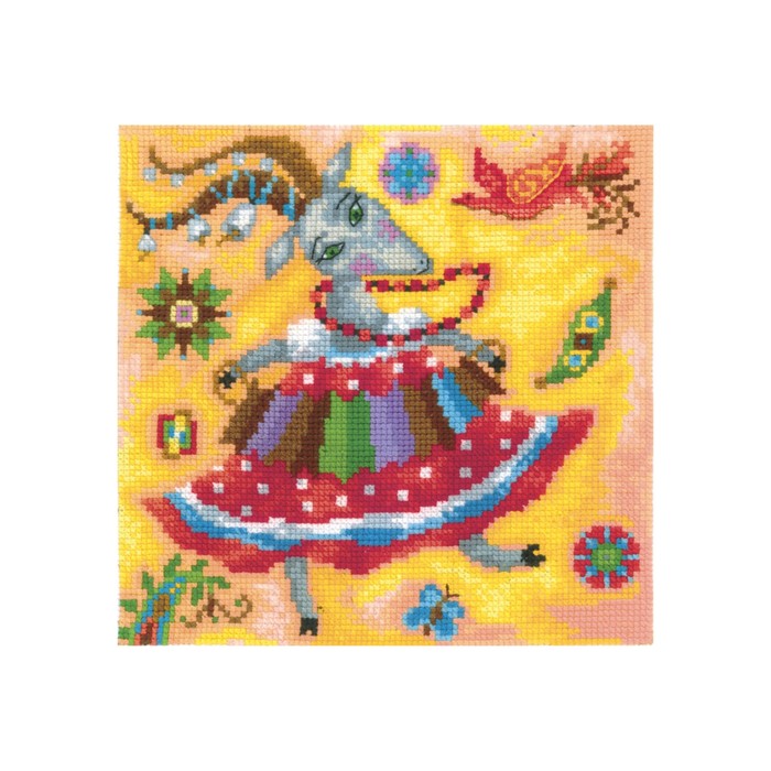 Набор для вышивания "Веселая коза"