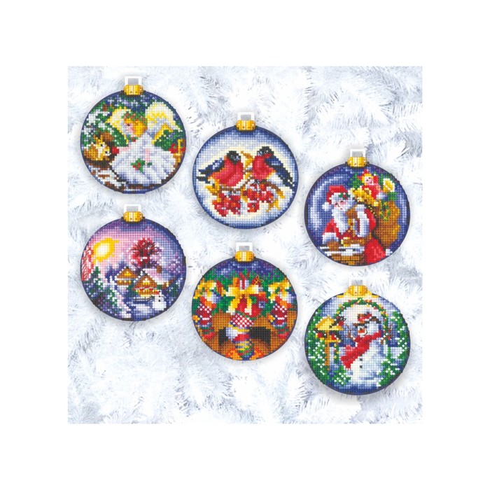 Набор для вышивания "Новогодние шары"