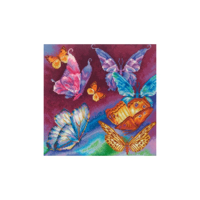 Набор для вышивания "Радужные бабочки"