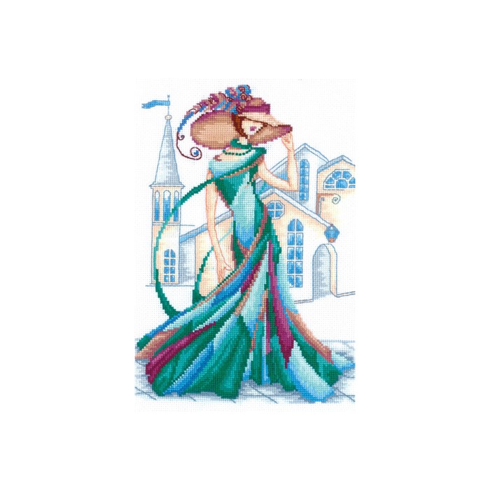 Набор для вышивания "Изумрудное кружево"