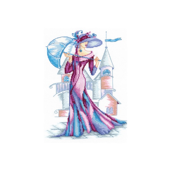 Набор для вышивания "Пурпурный шёлк"