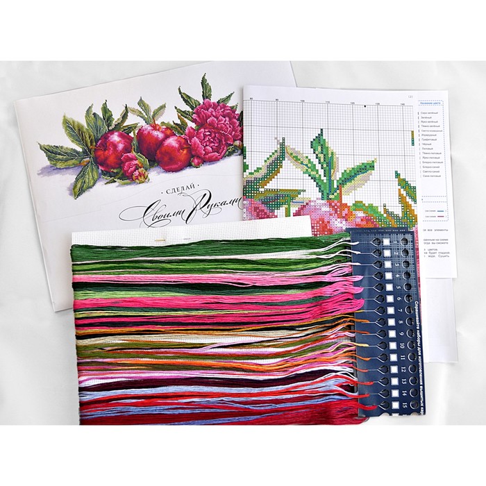 Набор для вышивания "Яблоки и пионы"