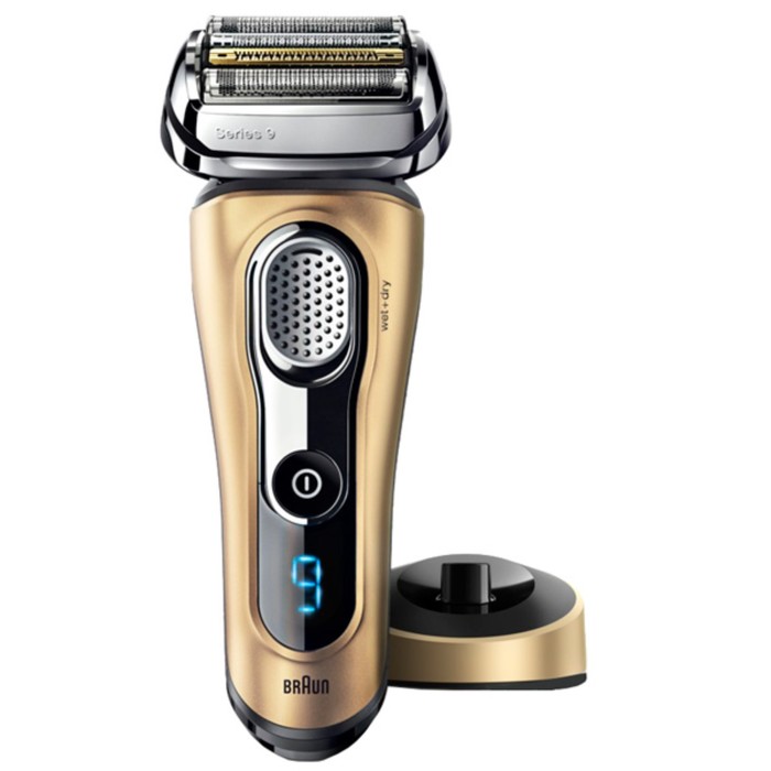 Электробритва Braun 9299PS, 4 головки, сетчатая, дисплей, цвет золото