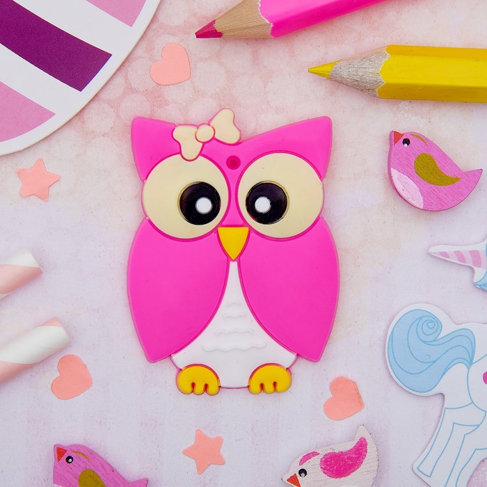 Брошь "Выбражулька" сова с бантиком, цвет МИКС