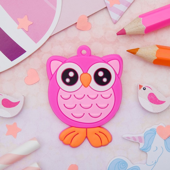 Брошь "Выбражулька" совушка круглая, цвет МИКС