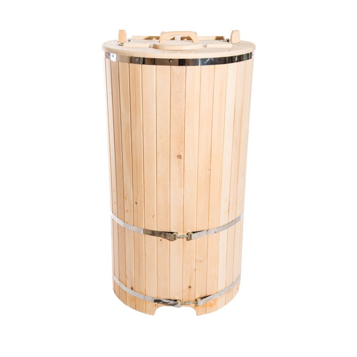 Кедровая фитобочка SMART круглая 130х78 см, толщина стенки 2,5 см