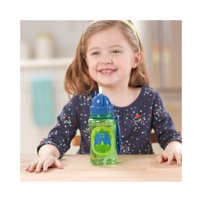 Поильник детский «Динозавр» с трубочкой, 350 мл