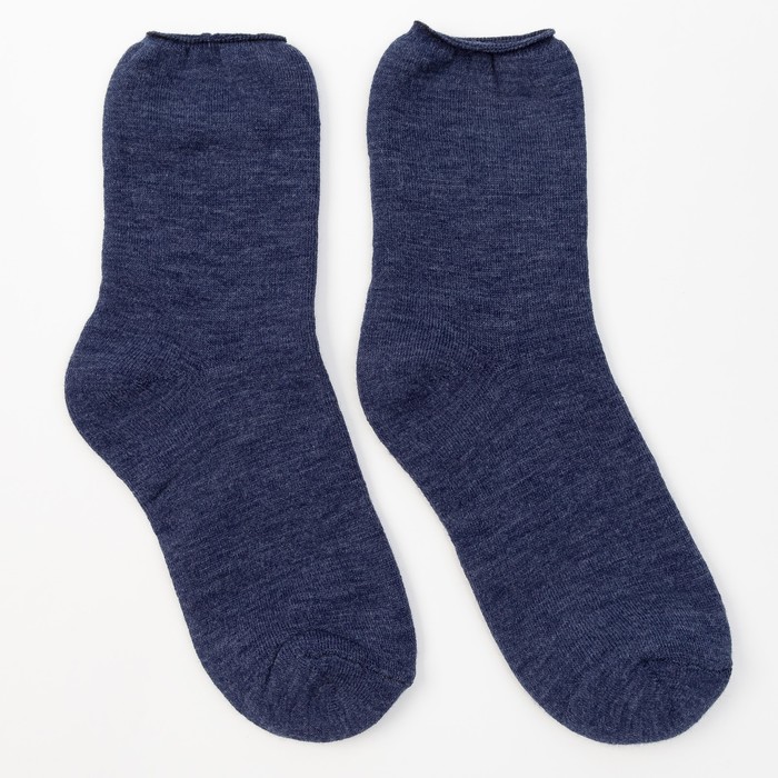 Носки женские махровые с медицинской резинкой, цвет МИКС, размер 25