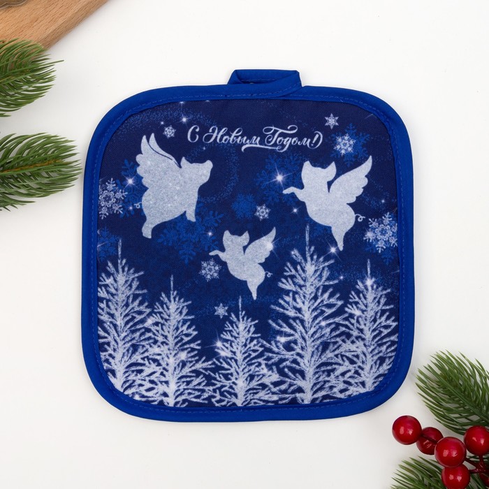 Прихватка "Доляна" Серебро 17х17см,35% х/л,65% п/э,ватин 250г/м2