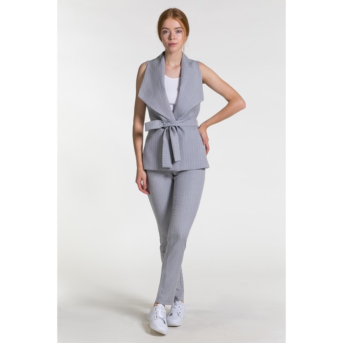 Костюм женский (жилет, брюки) 01 цвет серый, р-р 42