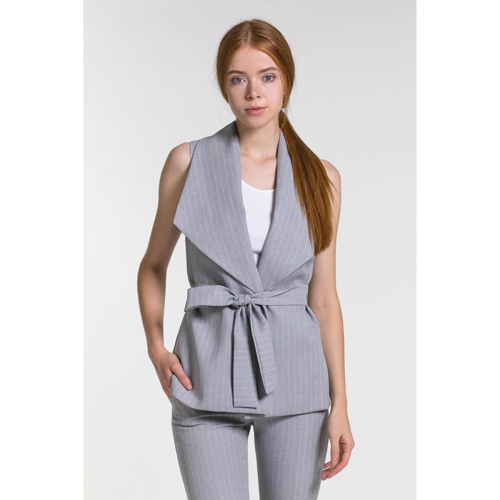 Костюм женский (жилет, брюки) 01 цвет серый, р-р 44