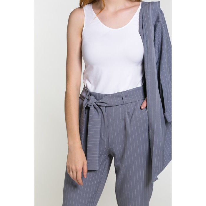 Костюм женский (пиджак, брюки) 07а цвет серый, р-р 42