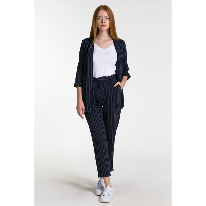 Костюм женский (пиджак, брюки) 200а, цвет синий, р-р 42