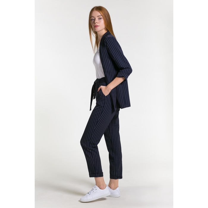 Костюм женский (пиджак, брюки) 200а, цвет синий, р-р 42
