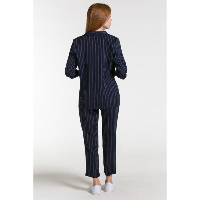 Костюм женский (пиджак, брюки) 200а, цвет синий, р-р 42