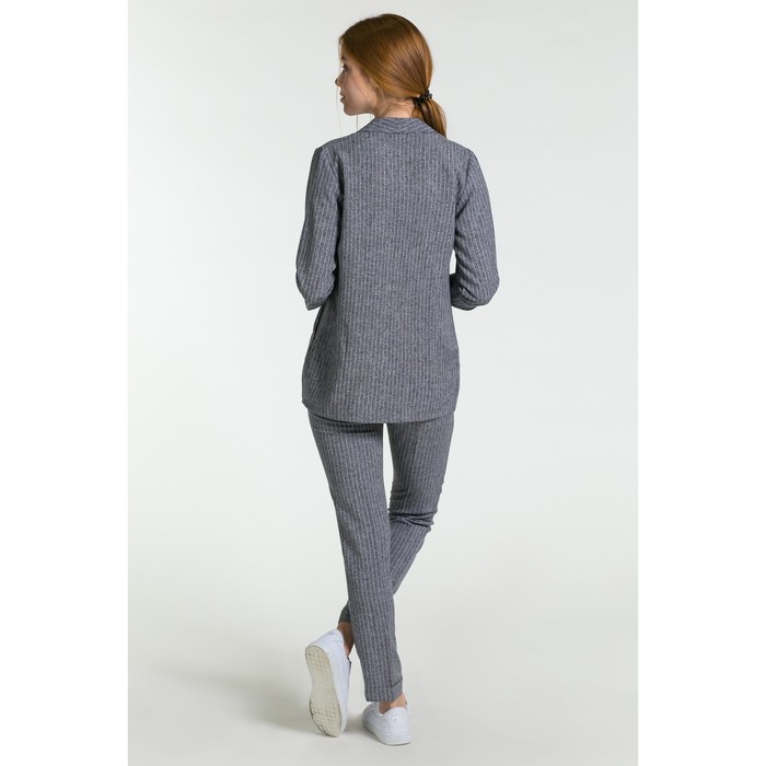 Костюм женский (пиджак, брюки) А-2 цвет серый, р-р 44