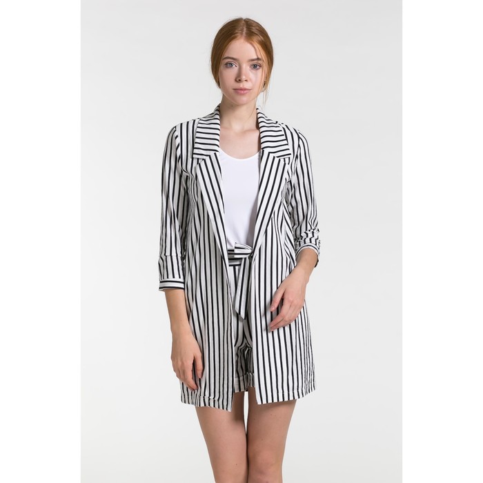 Костюм женский (пиджак, шорты) 08 цвет белый, р-р 44