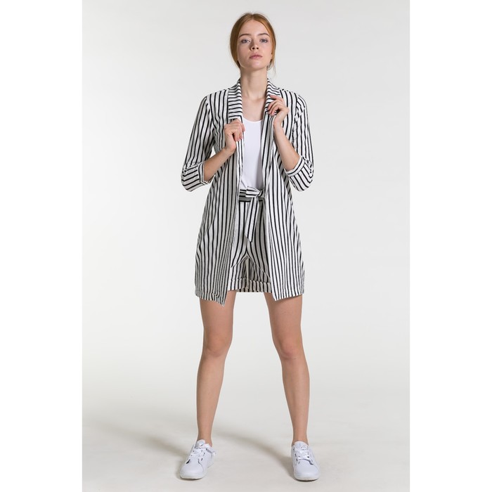 Костюм женский (пиджак, шорты) 08 цвет белый, р-р 44