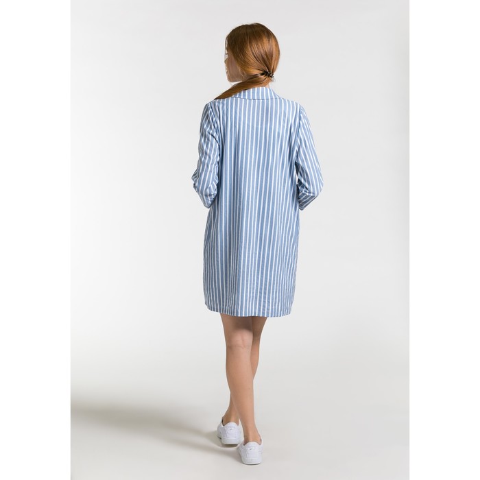 Костюм женский (пиджак, шорты) 08а цвет голубой, р-р 46