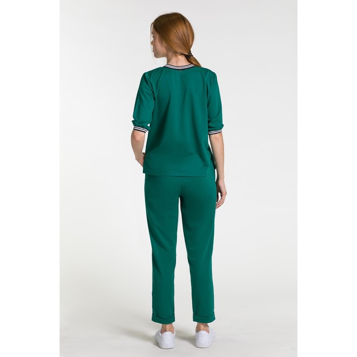 Костюм женский 100 цвет зелёный, р-р 44