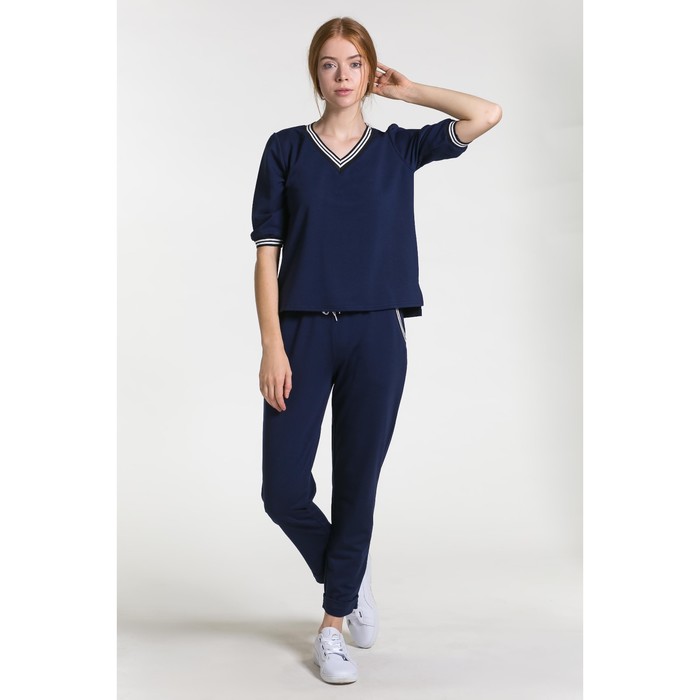 Костюм женский 100а цвет т.синий, р-р 48