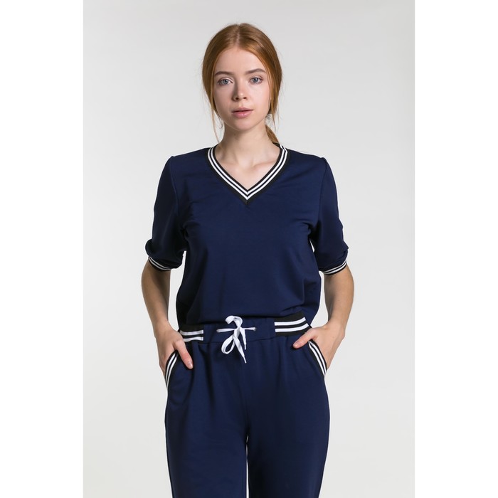 Костюм женский 100а цвет т.синий, р-р 48