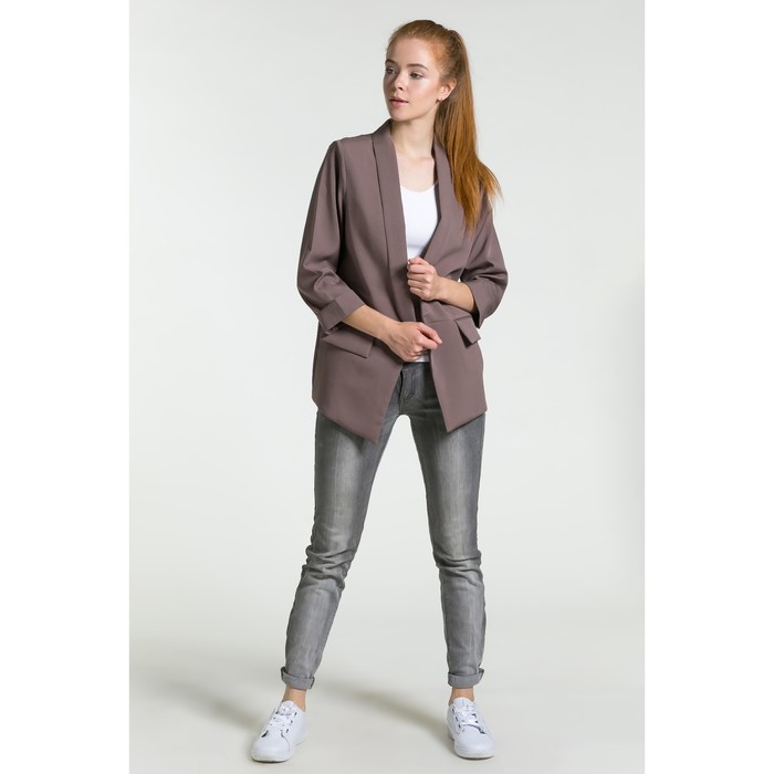 Пиджак женский 90а цвет коричневый, р-р 42