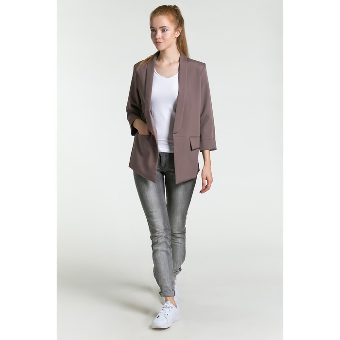 Пиджак женский 90а цвет коричневый, р-р 44