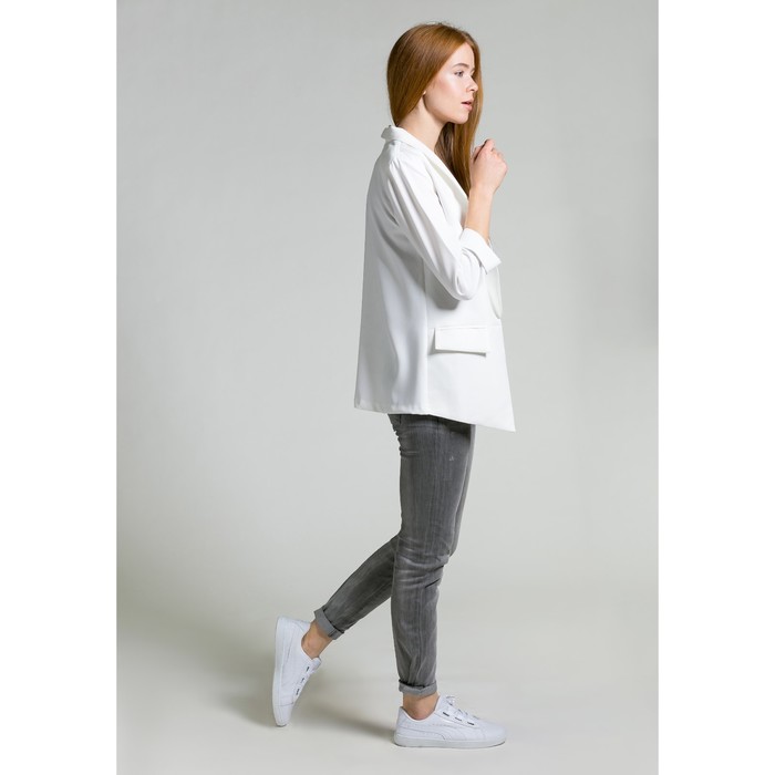 Пиджак женский 90в цвет белый, р-р 42