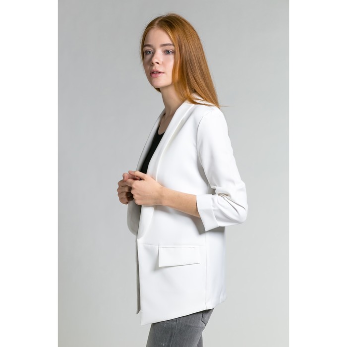Пиджак женский 90в цвет белый, р-р 42