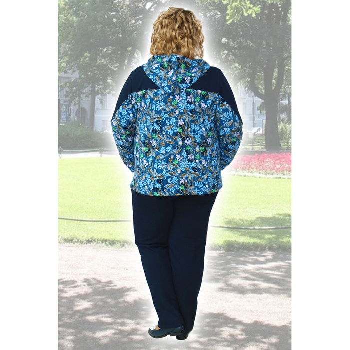 Комплект женский (джемпер, брюки) 2149 цвет синий , р-р 52