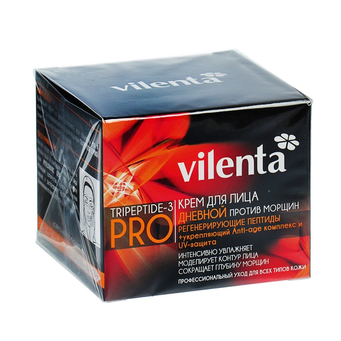 Крем для лица Vilenta Tripeptide-3 Pro "Против морщин" дневной, 50 мл