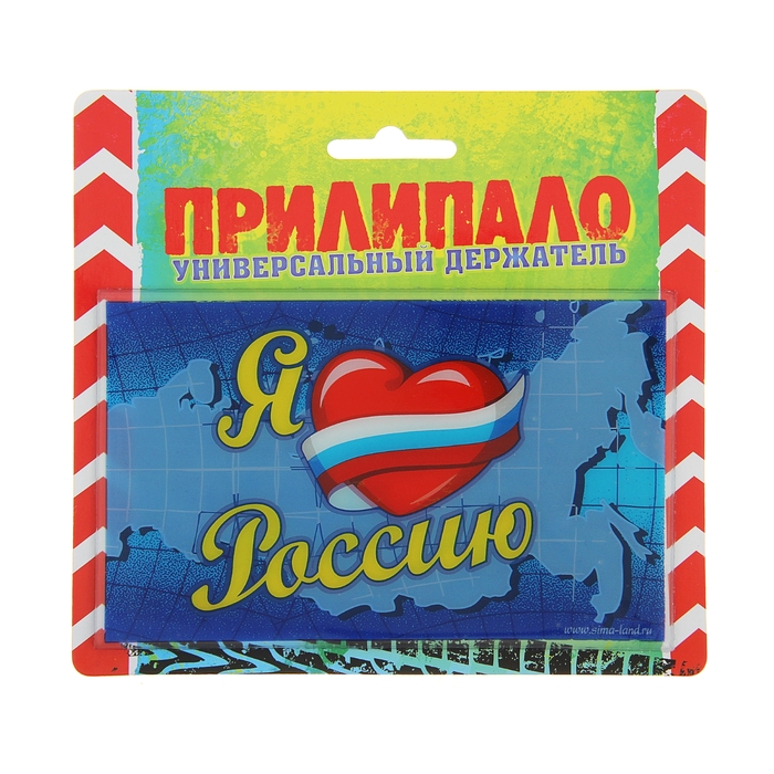 Коврик на панель "Я люблю Россию"