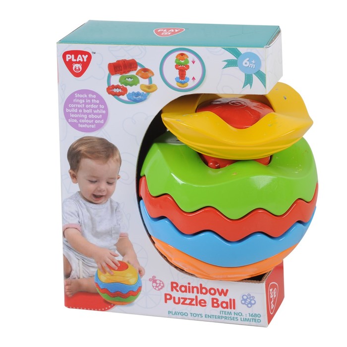 Развивающая игрушка «мяч-пазл Радуга» Playgo