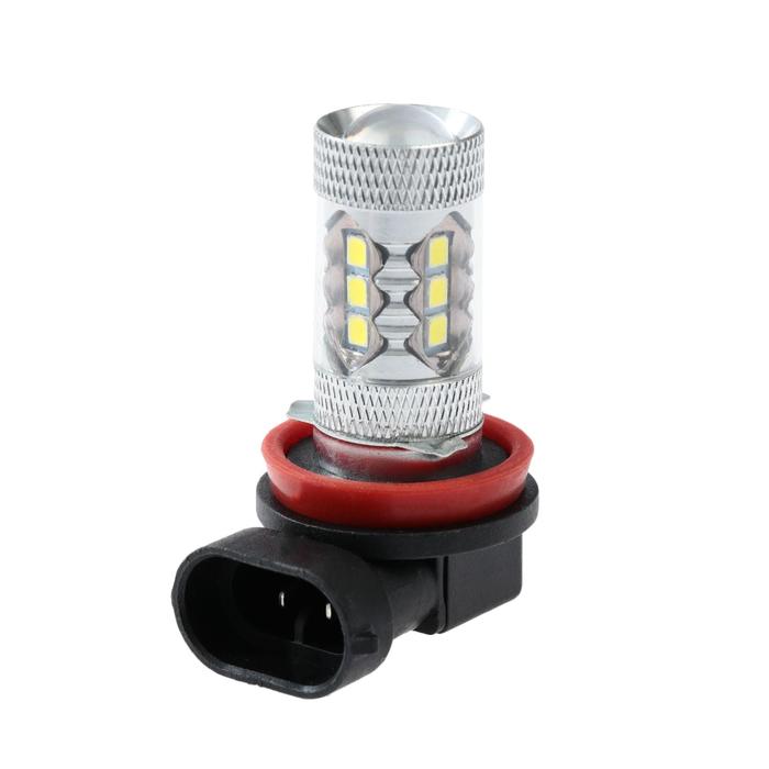 Автолампа светодиодная H11, 18 SMD-5050, 9 Вт, 12 В, 800 лм, , 2 шт, свет белый