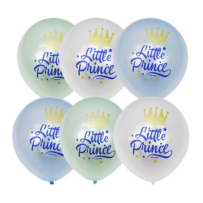 Шар латексный 12" "Маленький принц", перламутр (шелк), 2 ст, набор 25 шт