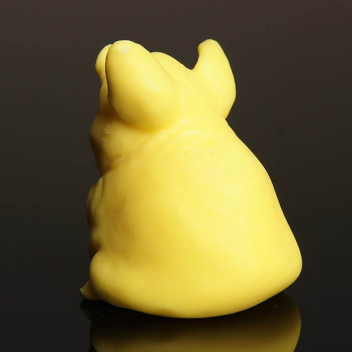 Мыло фигурное "Свинка сидит" жёлтая 80гр