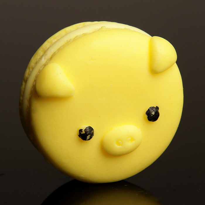 Мыло фигурное "Свинка-макарон" жёлтая 45гр