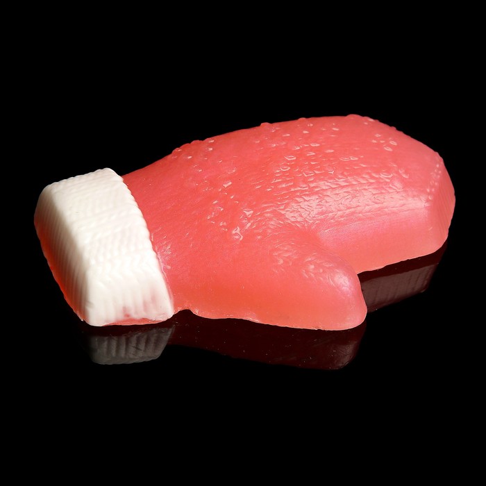 Мыло фигурное "Варежка" розовая 90гр