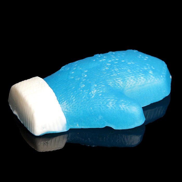 Мыло фигурное "Варежка" синяя 90гр