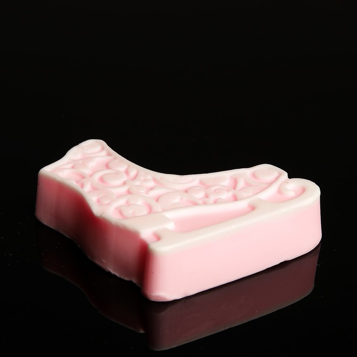 Мыло фигурное "Конек ажурный" розовый 100гр