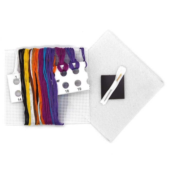 Вышивка крестиком Cross Art "Совушка в снегу", подвеска и магнит