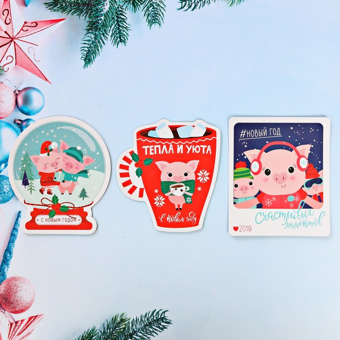 Магнит новогодний "Сказочного года", МИКС