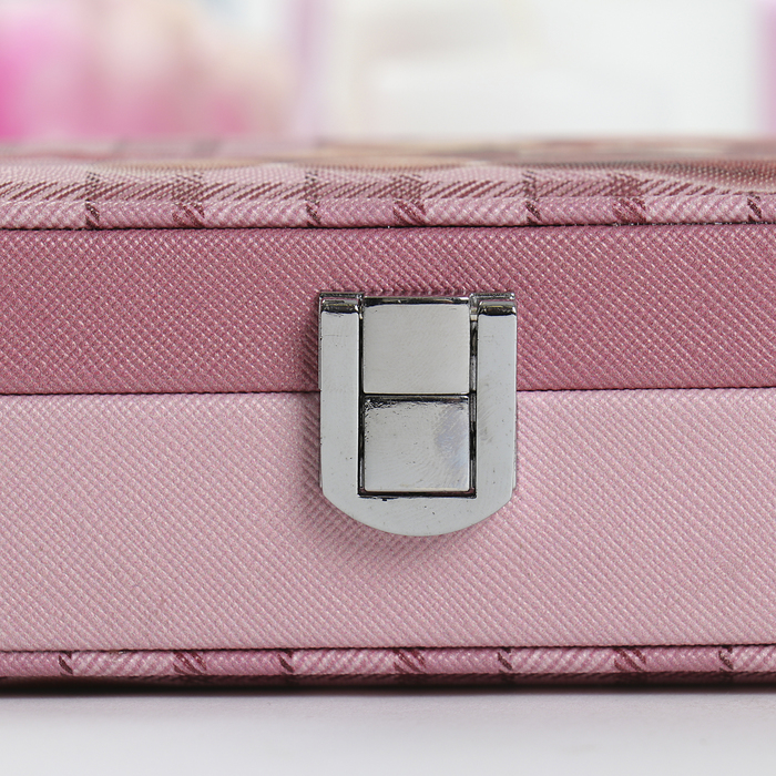 Шкатулка кожзам для украшений "Медвежата и клетка" 5х15х10 см