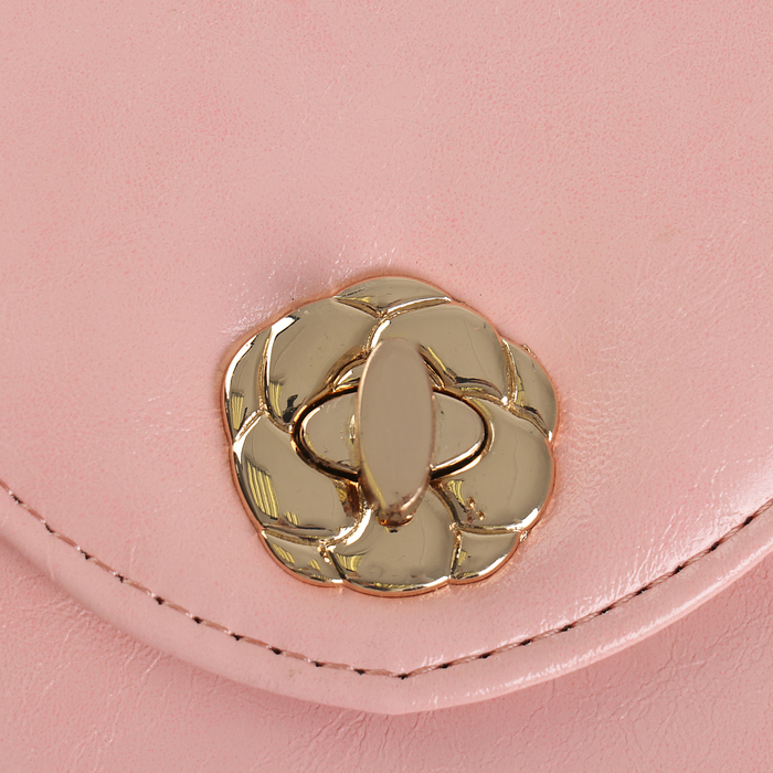 Шкатулка кожзам для украшений "Розовая пастила" 14х18,5х14 см