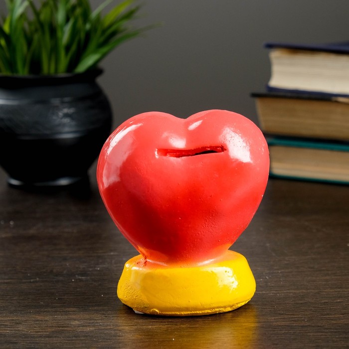 Копилка "Сердце" 12х10см