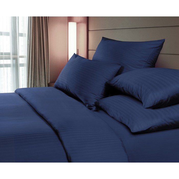КПБ Indigo 1.5 сп, 180×215 см, 148×215 см, 50×70 см-2 шт., страйп-сатин