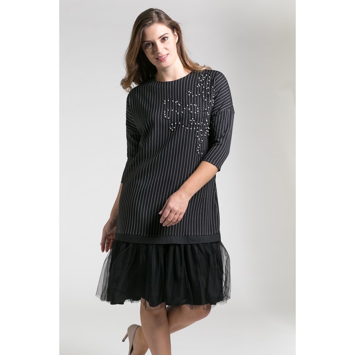 Платье женское 146 цвет чёрный, р-р 52