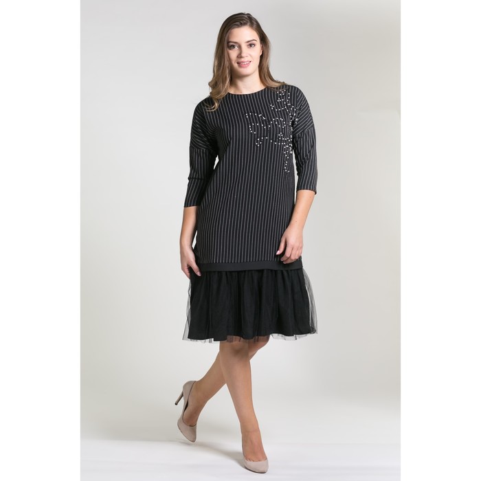 Платье женское 146 цвет чёрный, р-р 54